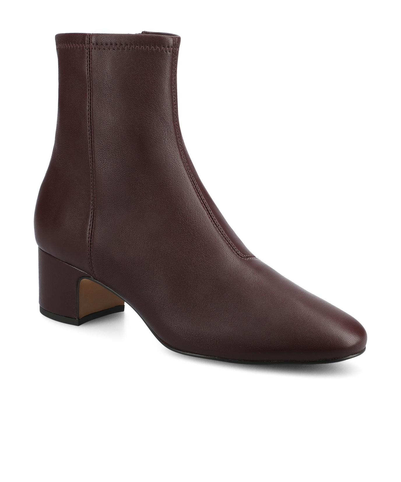 The Starling 50 Bootie - Burgundy Stretch Leather
