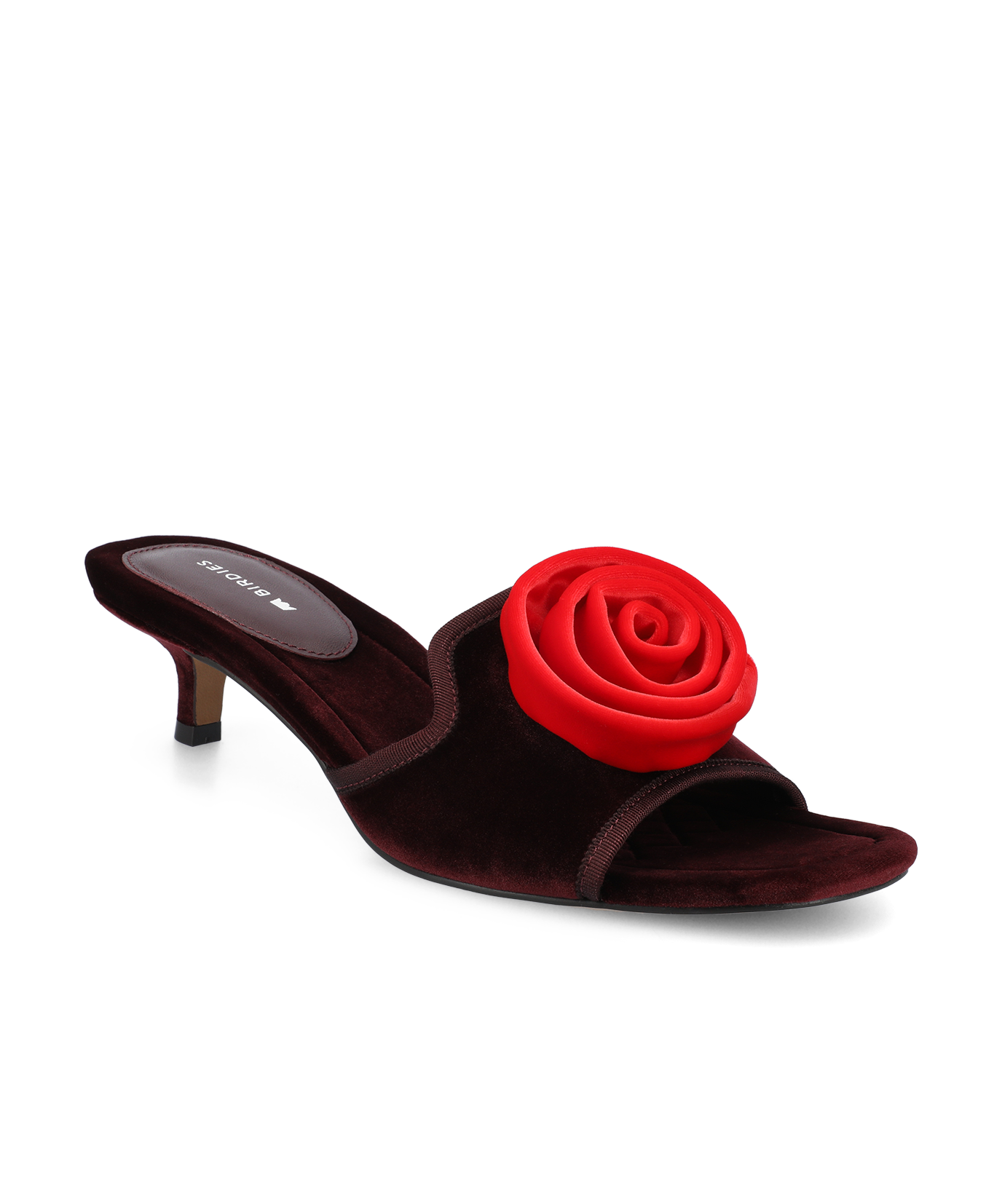 The Kiwi Kitten Flower - Burgundy Velvet